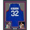 imageFramed Facsimile Autographed Victor Wembanyama 35x39 France Blue Reprint Laser Auto Basketball Jersey