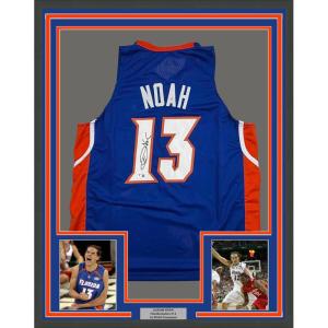 imageFramed AutographedSigned Joakim Noah 35x39 Florida Blue College Basketball Jersey Beckett BAS COA