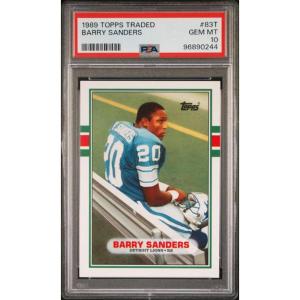 imageGraded 1989 Topps Traded Barry Sanders 83T Rookie RC Football Card PSA 10 Gem Mint