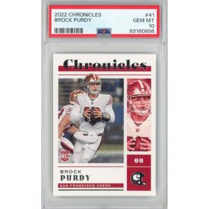 imageGraded 2022 Panini Chronicles Brock Purdy 41 Rookie RC Football Card PSA 10 Gem Mint