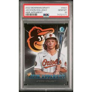 imageGraded 2022 Topps Bowman Draft Jackson Holliday HA1 Heir Apparent Rookie RC Baseball Card PSA 10 Gem Mint