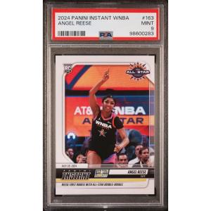 imageGraded 2024 Panini Instant WNBA Angel Reese 163 Rookie RC Basketball Card PSA 9 Mint