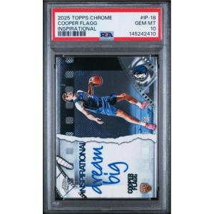 imageGraded 2025 Topps Chrome Cooper Flagg IP18 Inspirational Rookie RC Basketball Card PSA 10 Gem Mint