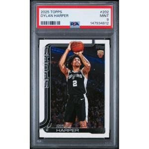 imageGraded 2025 Topps Dylan Harper 202 Rookie RC Basketball Card PSA 9 Mint