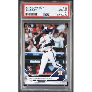 imageGraded 2025 Topps Now Cam Smith 58 Rookie RC Baseball Card PSA 10 Gem Mint