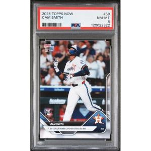imageGraded 2025 Topps Now Cam Smith 58 Rookie RC Baseball Card PSA 8 Near Mint