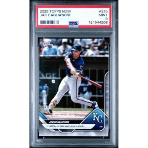 imageGraded 2025 Topps Now Jac Caglianone 275 Rookie RC Baseball Card PSA 9 Mint