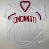 imageAutographedSigned Chris Sabo Cincinnati White Baseball Jersey JSA COA
