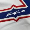 imageFacsimile Autographed Ivan Rodriguez Pudge Texas White Reprint Laser Auto Baseball Jersey Size Mens XL