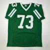 imageFacsimile Autographed Joe Klecko New York Green Reprint Laser Auto Football Jersey Size Mens XL