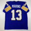 imageFacsimile Autographed Dan Marino Pittsburgh Blue Reprint Laser Auto College Football Jersey Size Mens XL