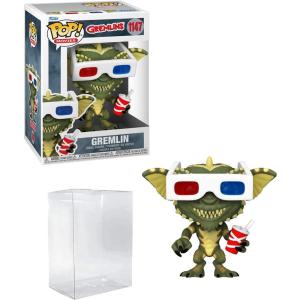 imageGremlin 1147 with 3D Glasses Funko POP Movies Gremlins Figurine Bundle with HOFSM Protector Case