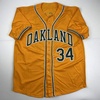 image:imageAutographedSigned Rollie Fingers Oakland Yellow Baseball Jersey JSA COA