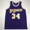 image:imageAutographedSigned Shaquille Shaq ONeal Los Angeles LA Purple Basketball Jersey Beckett BAS COA