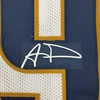image:imageFacsimile Autographed Aaron Donald Los Angeles LA White Reprint Laser Auto Football Jersey Size Mens XL