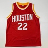 image:imageFacsimile Autographed Clyde Drexler Houston Red Reprint Laser Auto Basketball Jersey Size Mens XL