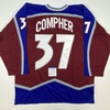image:imageAutographedSigned JT JT Compher Colorado Maroon Hockey Jersey PSADNA COA