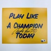 image:imageAutographedSigned Rudy Ruettiger Play Like A Champion Today Notre Dame Irish 8x10 College Football Photo JSA COA