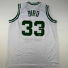 image:imageFacsimile Autographed Larry Bird Boston White Reprint Laser Auto Basketball Jersey Size Mens XL