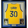 image:imageFramed AutographedSigned Stephen Steph Curry 35x39 Golden State Yellow Basketball Jersey JSA COA