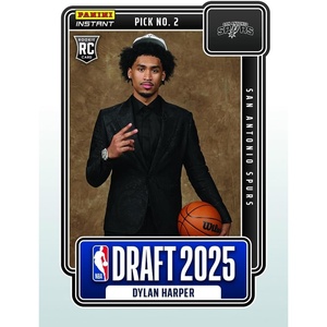 image:image2025 Panini Instant NBA Dylan Harper 2 Draft Night San Antonio Spurs Rookie RC Basketball Card