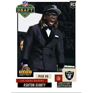 image:image2025 Panini Instant NFL Ashton Jeanty 6 Draft Night Las Vegas Raiders Rookie RC Football Card