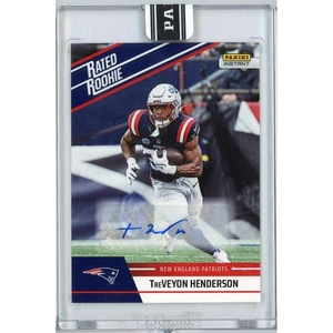 image:image2025 Panini Instant NFL TreVeyon Henderson 28 Rated Retro Rookie Auto 99 New England Patriots Rookie RC Football Card