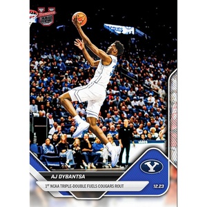 image:image2025 Topps Bowman U Now AJ Dybantsa 39 1st NCAA Triple Double Fuels Cougars Rout BYU Cougars Rookie RC Basketball Card