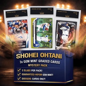 image:image3x Shohei Ohtani Los Angeles Dodgers Gem Mint Baseball Cards Mystery Pack  HOFSM 10 Graded