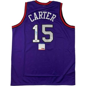 image:imageAutographedSigned Vince Carter Toronto Purple Basketball Jersey PSADNA COA