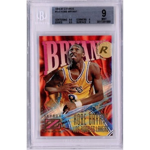 image:imageGraded 199697 Z Force Kobe Bryant 142 Rookie RC Basketball Card BGS 9 Mint