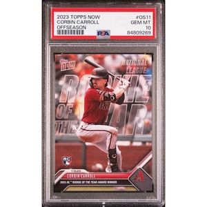 image:imageGraded 2023 Topps Now Corbin Carroll OS11 Offseason Rookie RC Baseball Card PSA 10 Gem Mint