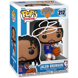 image:imageJalen Brunson 212 Facsimile Signed Reprint Laser Autographed Funko POP Basketball New York Knicks Figurine with Protector Case