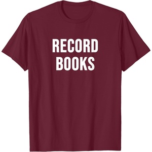 image:imageRecord Books TShirtBurgundy