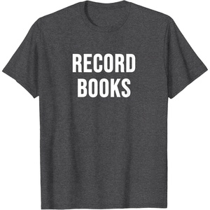 image:imageRecord Books TShirtDark Heather Grey