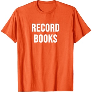image:imageRecord Books TShirtOrange