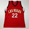 image:imageFacsimile Autographed Aja Wilson Las Vegas Red Reprint Laser Auto Basketball Jersey Size Mens XL