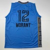 image:imageFacsimile Autographed Ja Morant Memphis Light Blue Reprint Laser Auto Basketball Jersey Size Mens XL