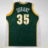 image:imageFacsimile Autographed Kevin Durant Seattle Rookie Green Reprint Laser Auto Basketball Jersey Size Mens XL