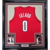 image:imageFramed AutographedSigned Damian Lillard 35x39 Portland Red Basketball Jersey JSA COA