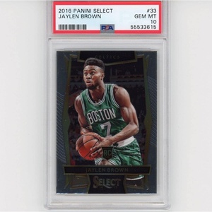image:imageGraded 201617 Panini Select Jaylen Brown 33 Rookie RC Basketball Card PSA 10 Gem Mint