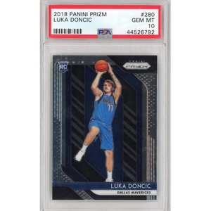 image:imageGraded 2018 Panini Prizm Luka Doncic 280 Rookie RC Basketball Card PSA 10 Gem Mint