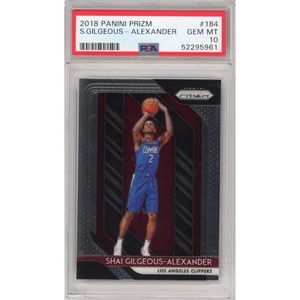 image:imageGraded 201819 Panini Prizm Shai GilgeousAlexander 184 Rookie RC Basketball Card PSA 10 Gem Mint