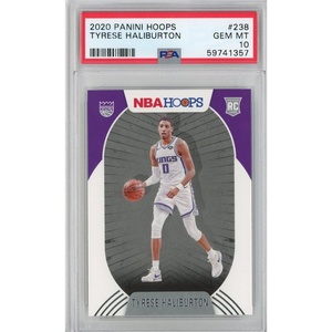 image:imageGraded 202021 Panini Hoops Tyrese Haliburton 238 Rookie RC Basketball Card PSA 10 Gem Mint