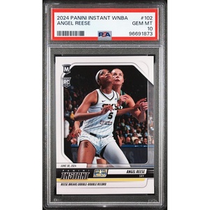 image:imageGraded 2024 Panini Instant WNBA Angel Reese 102 Rookie RC Basketball Card PSA 10 Gem Mint
