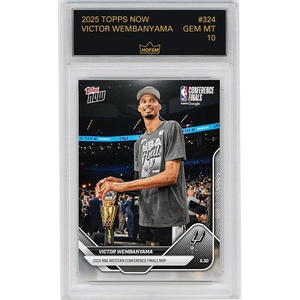 image:imageGraded 2025 Topps Now Victor Wembanyama 324 202526 NBA Western Conference Finals MVP San Antonio Spurs Basketball Card HOFSM 10 Gem Mint