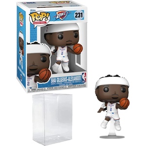 image:imageShai GilgeousAlexander 231 Home Funko POP Basketball Oklahoma City Thunder Figurine Bundle with HOFSM Protector Case
