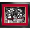 image:imageFramed Joe Montana Jerry Rice San Francisco 49ers Dual Facsimile Laser Engraved Signature Auto 11x14 Football Photo HOFSM Holo