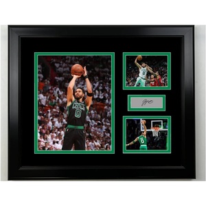 image:imageFramed Jayson Tatum Boston Celtics Facsimile Laser Engraved Signature Basketball 14x11 3 Photo Collage