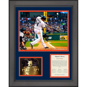 image:imageFramed Miguel Cabrera Triple Crown Winner 2012 Detroit Tigers 11x14 Baseball Three Photo Collage